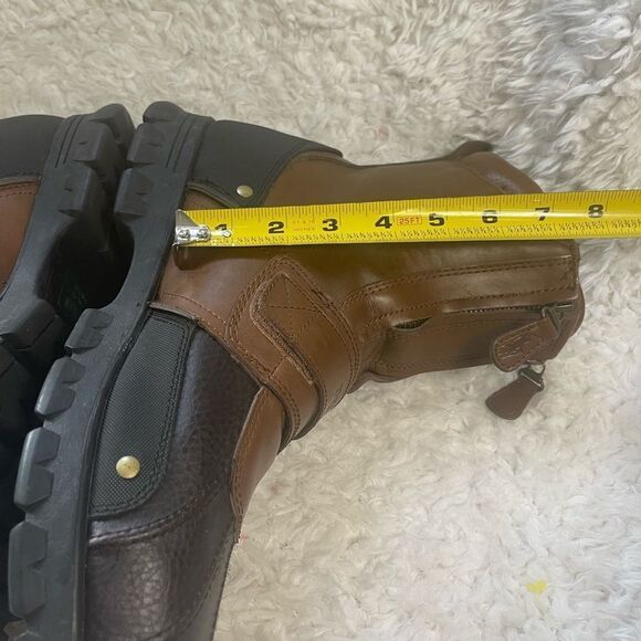 Polo Ralph Lauren Men's Darrance Ankle Boot, Tan/ Black SZ13D - Picture 7 of 13